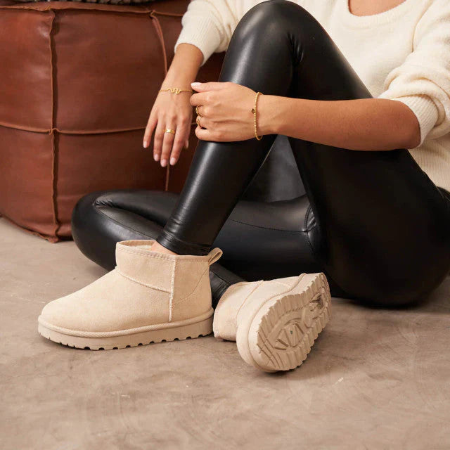 Ankle Boots | Slip-On | Fur Lined | Winter Boots | Women's Boots-Fashion Nora