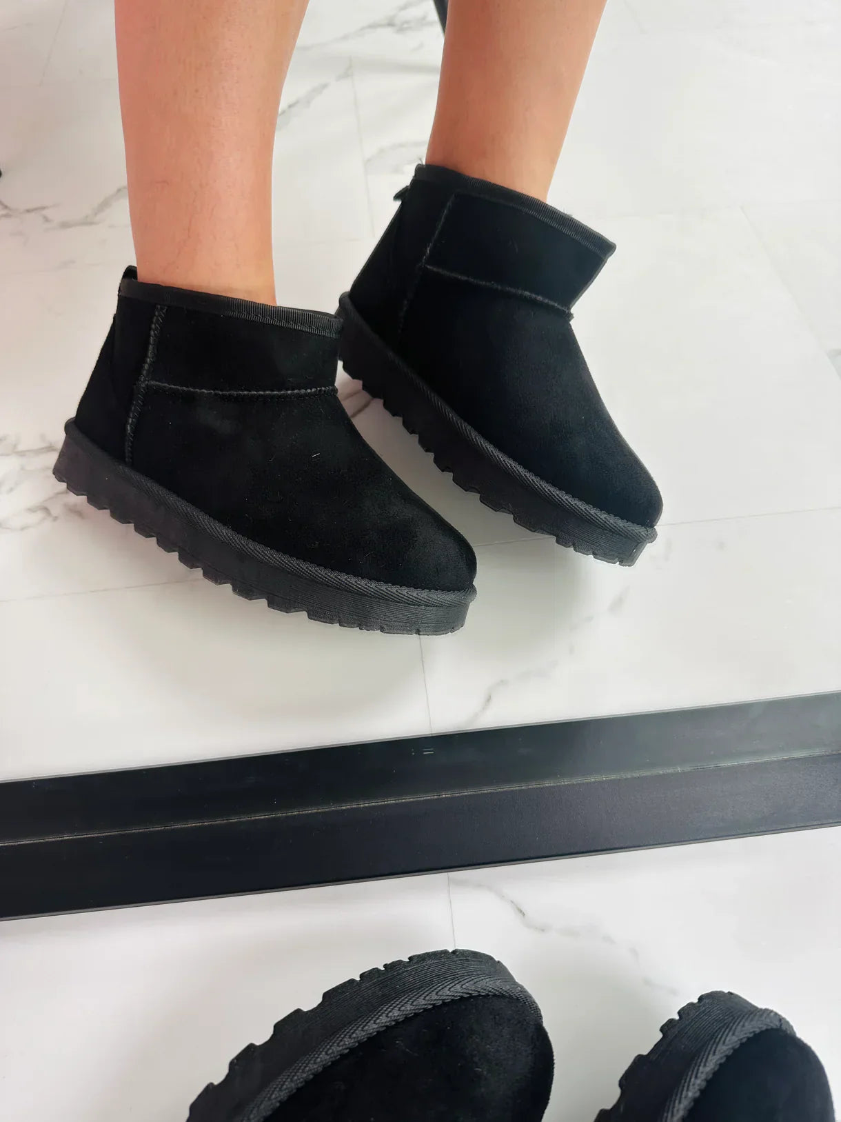 Ankle Boots | Slip-On | Fur Lined | Winter Boots | Women's Boots-Fashion Nora