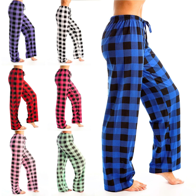 Asanta | Women's Pants | Women's Christmas Checkered Pajama Pants | Comfortable-Fashion Nora