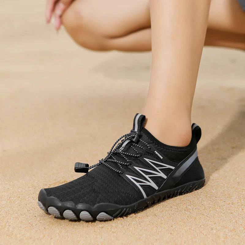Barefoot Shoes - Ergonomic Orthopedic - Non-Slip Lace-Up Hiking Shoes-Fashion Nora