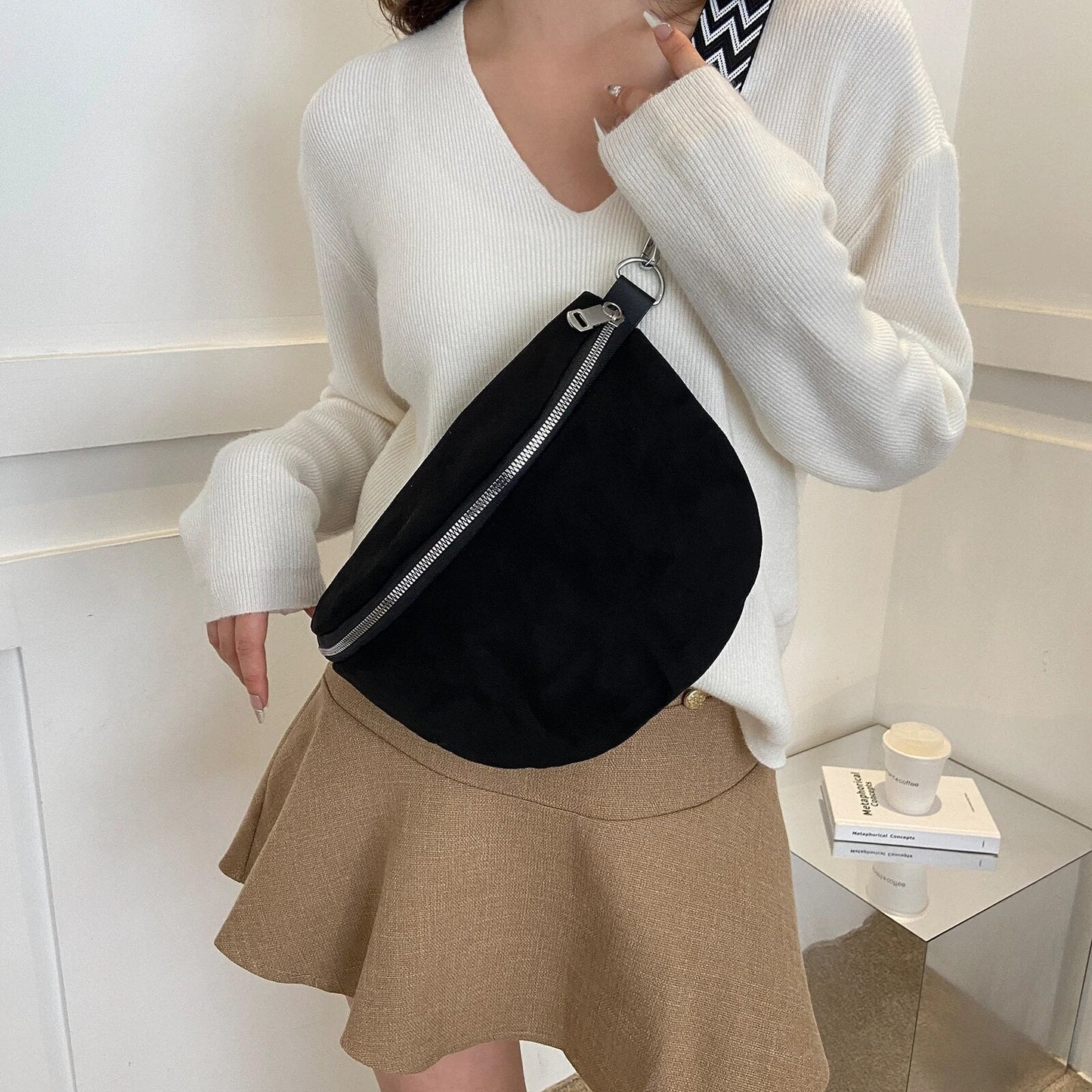 Bum Bag | Wide Strap | Adjustable Strap | Crossbody Bag | Chest Bag-Fashion Nora
