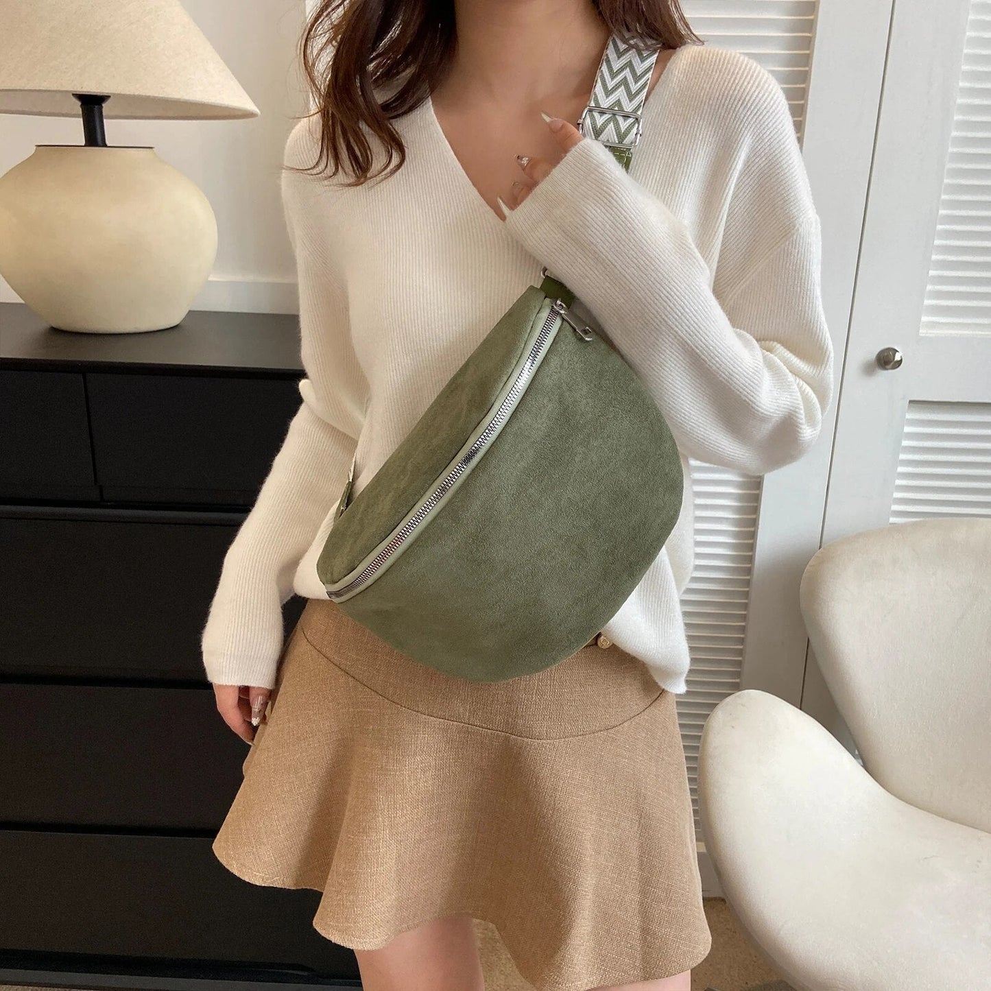 Bum Bag | Wide Strap | Adjustable Strap | Crossbody Bag | Chest Bag-Fashion Nora