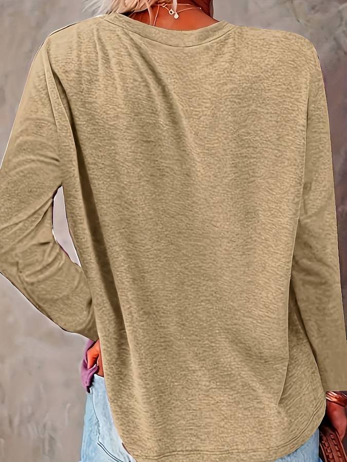 Christmas Pullover - Women's Loose Fit Christmas Tree Long Sleeve Shirt-Fashion Nora