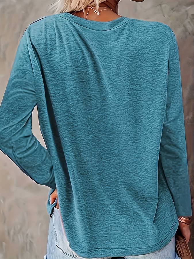 Christmas Pullover - Women's Loose Fit Christmas Tree Long Sleeve Shirt-Fashion Nora
