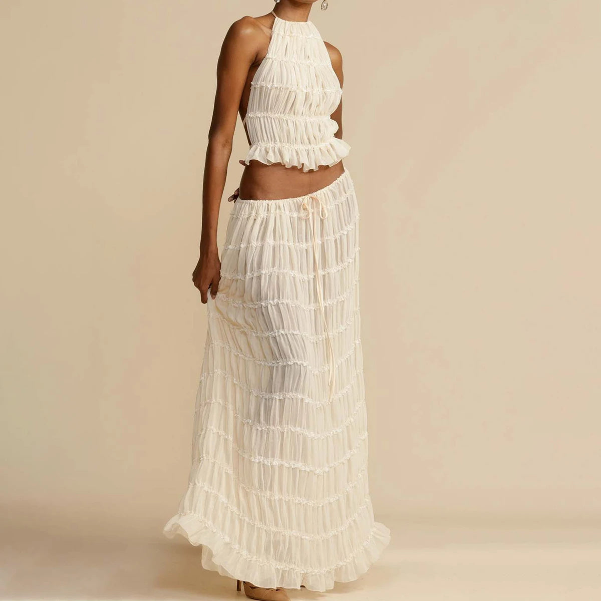 Crop & Gown Ensemble | Set-Fashion Nora