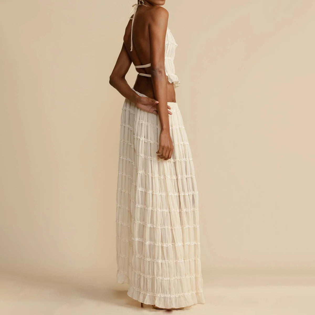 Crop & Gown Ensemble | Set-Fashion Nora