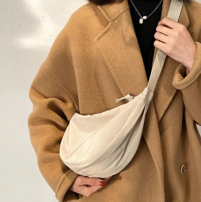 Crossbody Bag - Adjustable Strap - Zipper - Half Moon Bag - Bum Bag-Fashion Nora