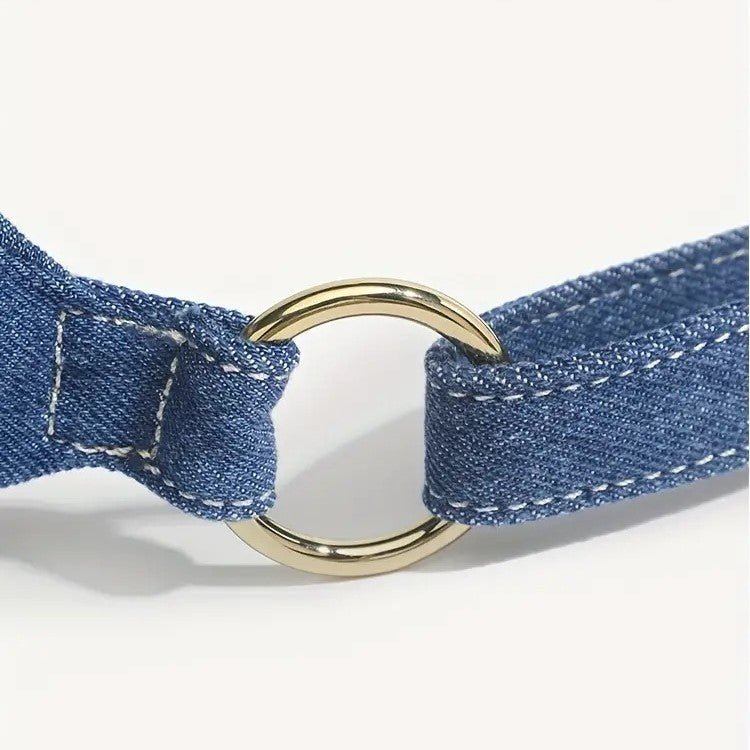 Denim Bag | Adjustable Strap | Pockets | Crossbody Bag | Small Bag-Fashion Nora