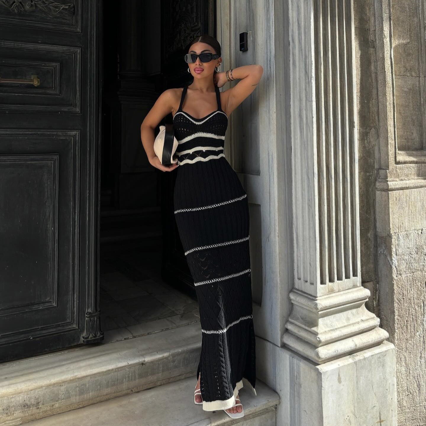 Dual Tone | Maxi Dress-Fashion Nora