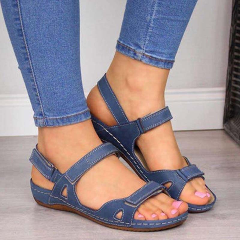 Ergonomic sandals | Comfortable women's sandals with Velcro fastener-Fashion Nora