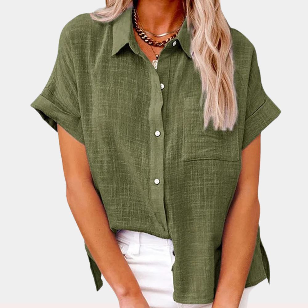 FIONNA | Relaxed Summer Blouse for Women-Fashion Nora