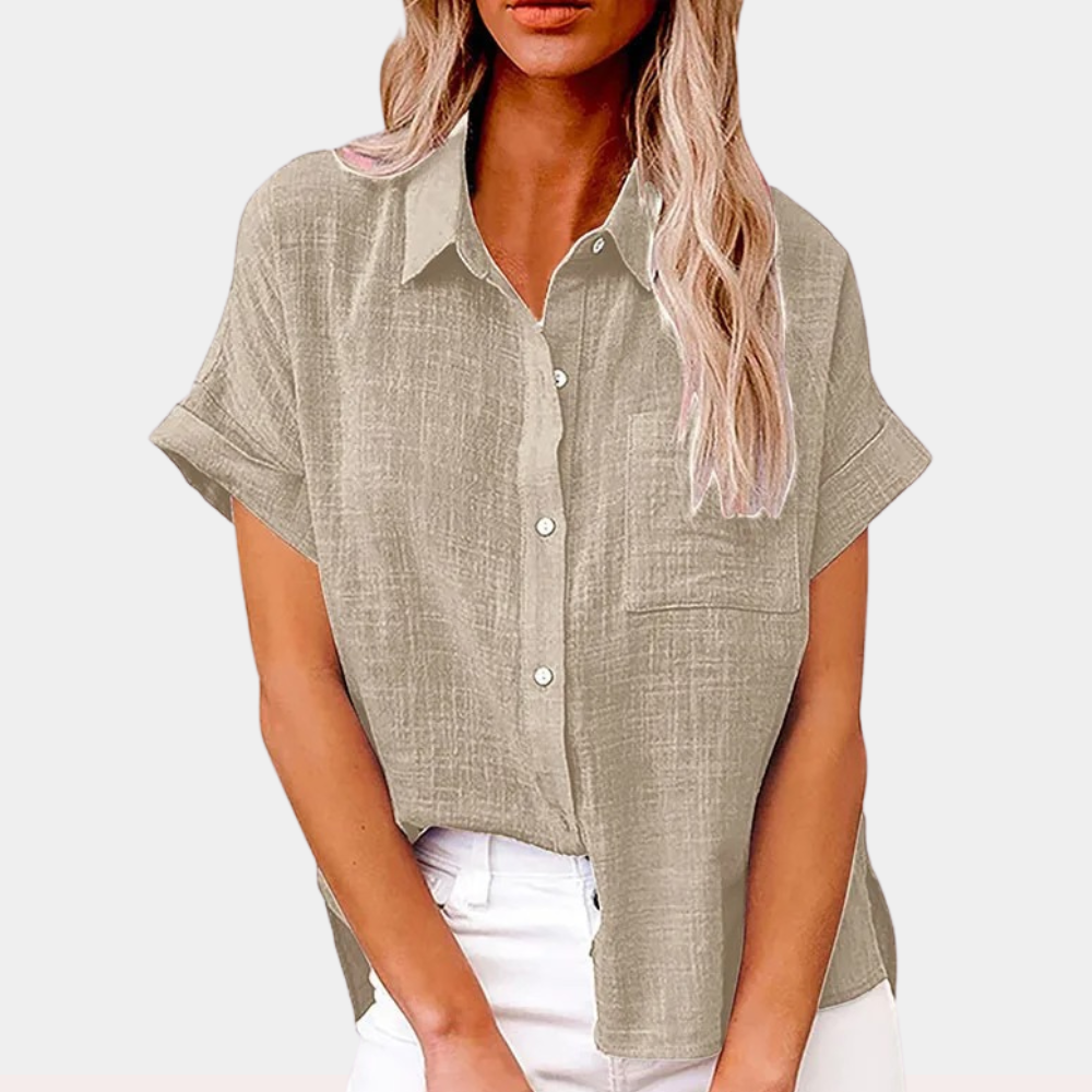 FIONNA | Relaxed Summer Blouse for Women-Fashion Nora