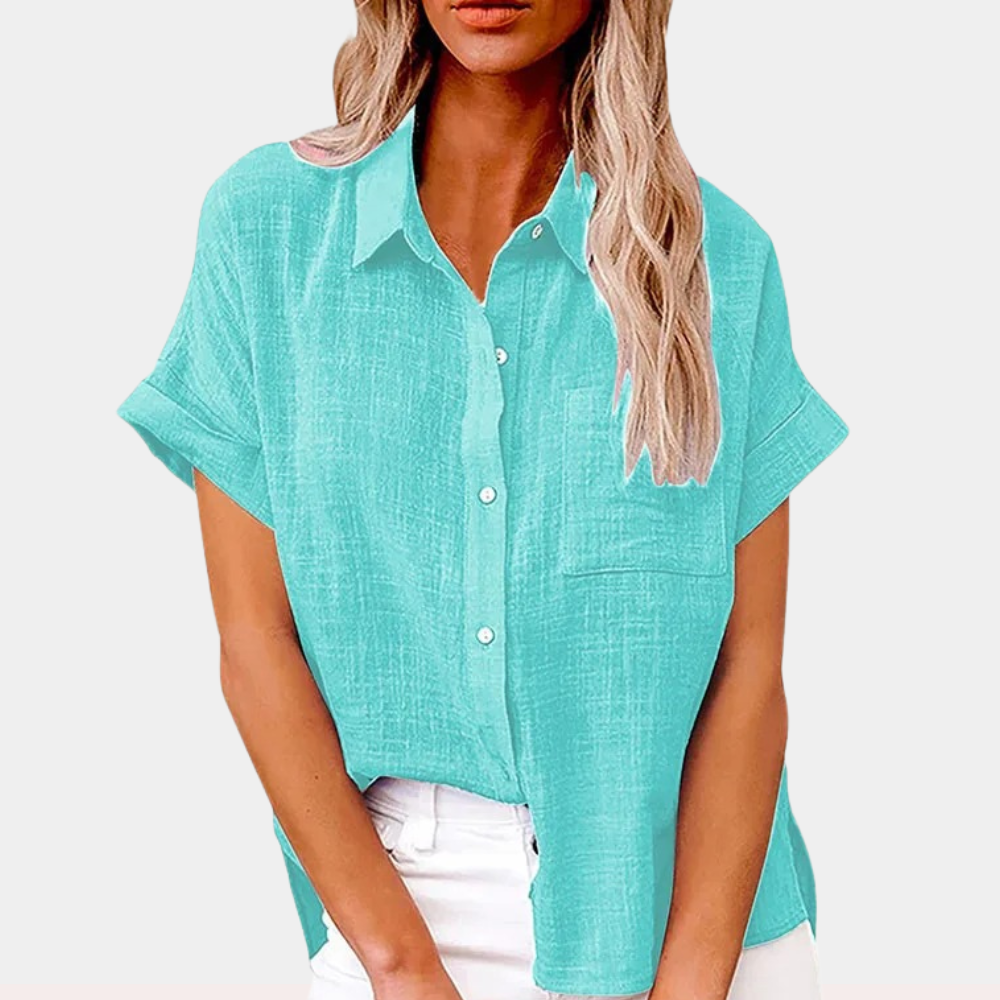 FIONNA | Relaxed Summer Blouse for Women-Fashion Nora