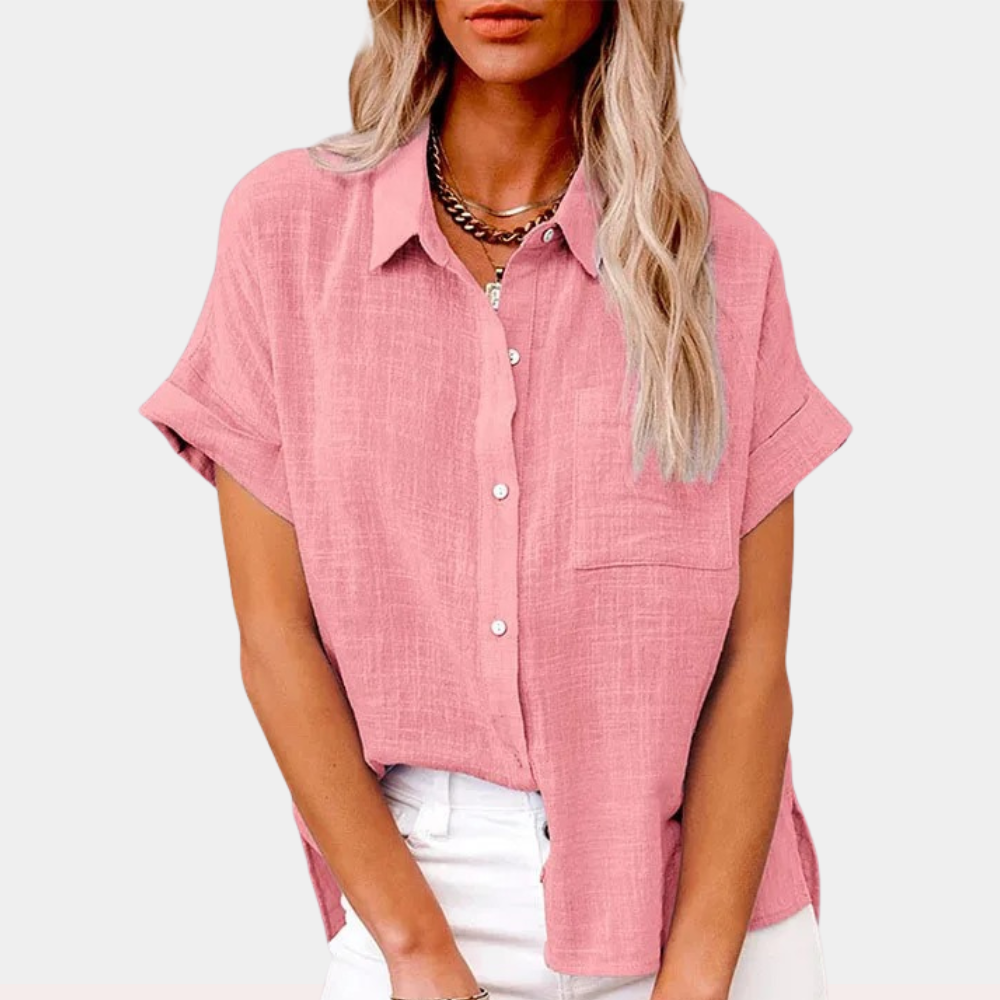 FIONNA | Relaxed Summer Blouse for Women-Fashion Nora