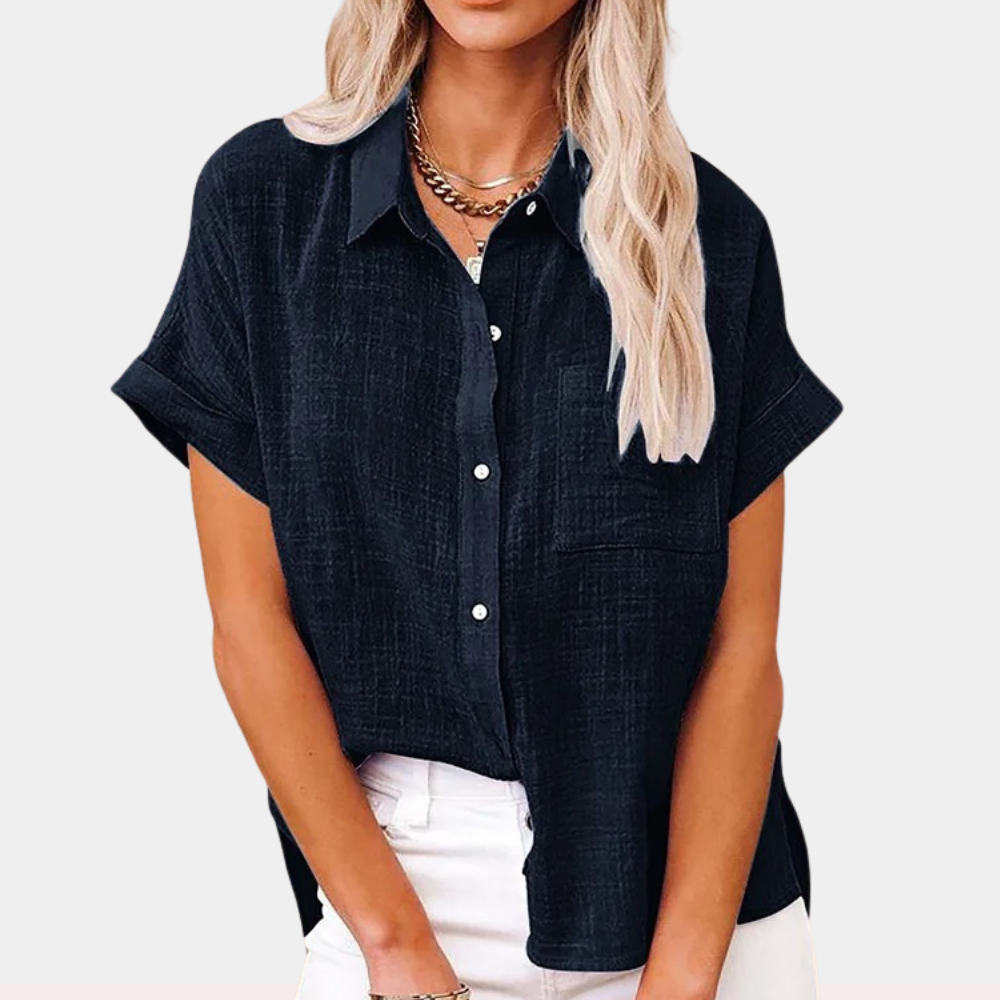 FIONNA | Relaxed Summer Blouse for Women-Fashion Nora