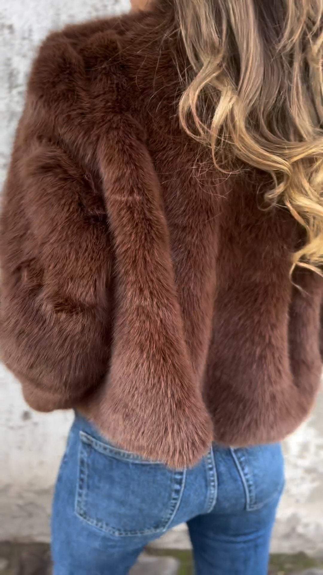 Fake Fur Jacket | Fluffy | Zip-Up | Faux Fur Coat | Women's Jackets-Fashion Nora