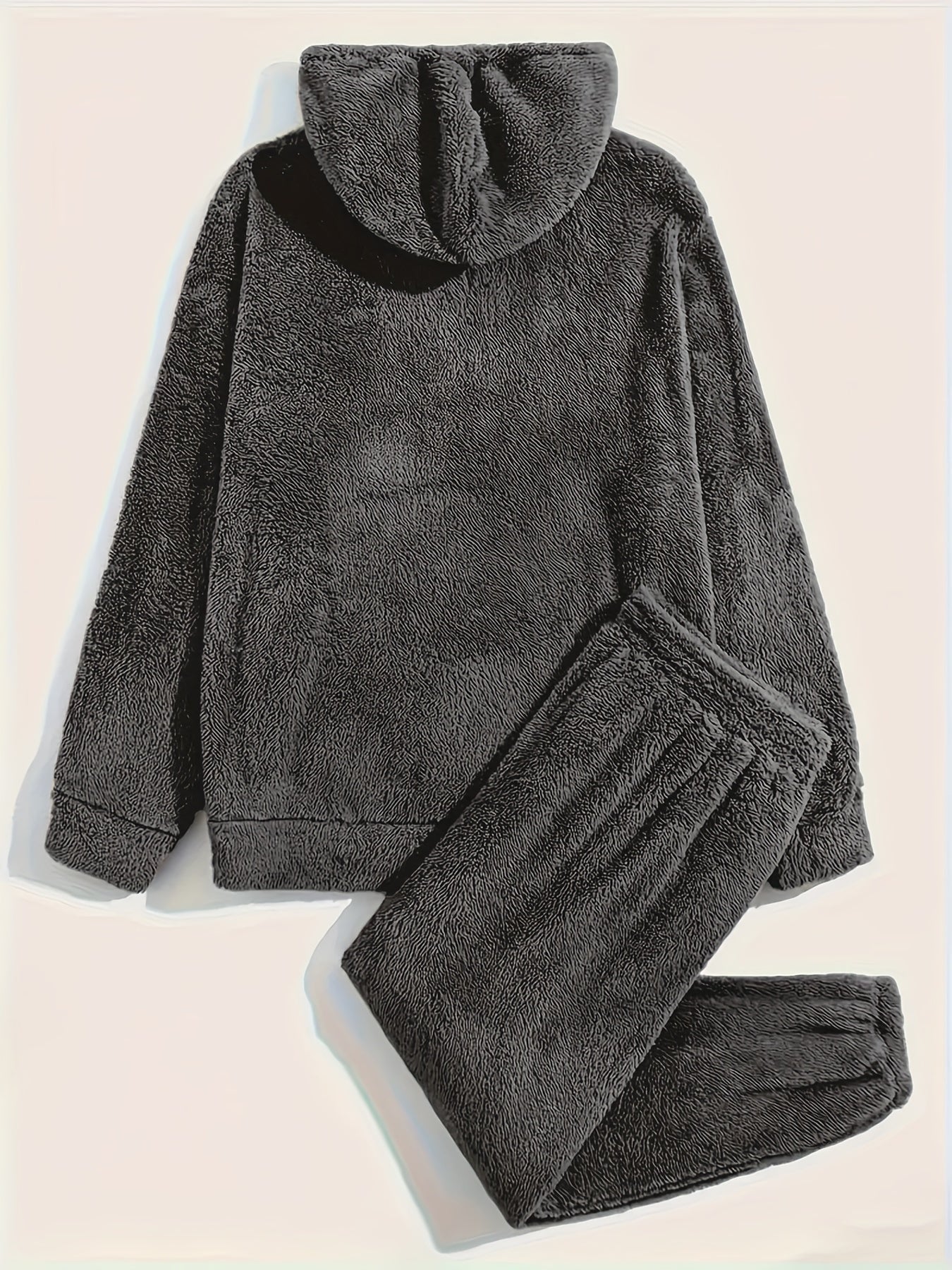 Fleece Loungewear - Comfy Two-Piece Teddy Hoodie and Sweatpants Set-Fashion Nora