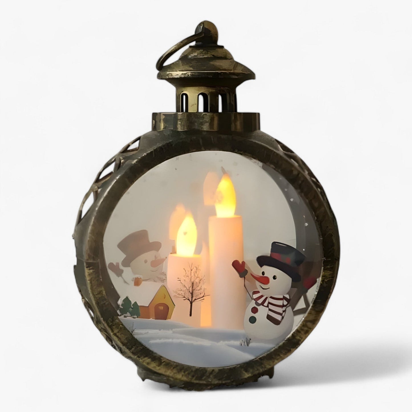 FrostGlow - Decorative snowman lamp with LED light simulated for Christmas-Fashion Nora