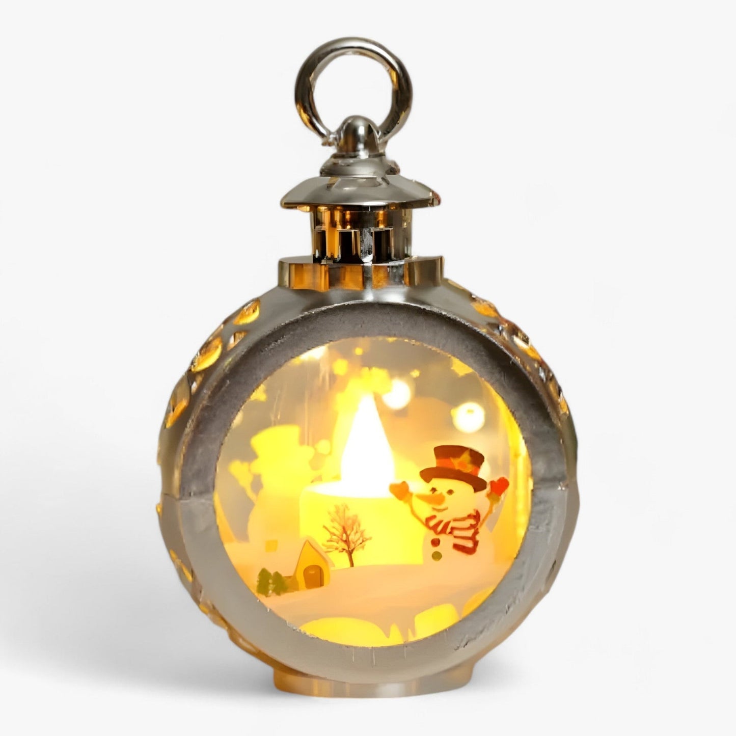 FrostGlow - Decorative snowman lamp with LED light simulated for Christmas-Fashion Nora