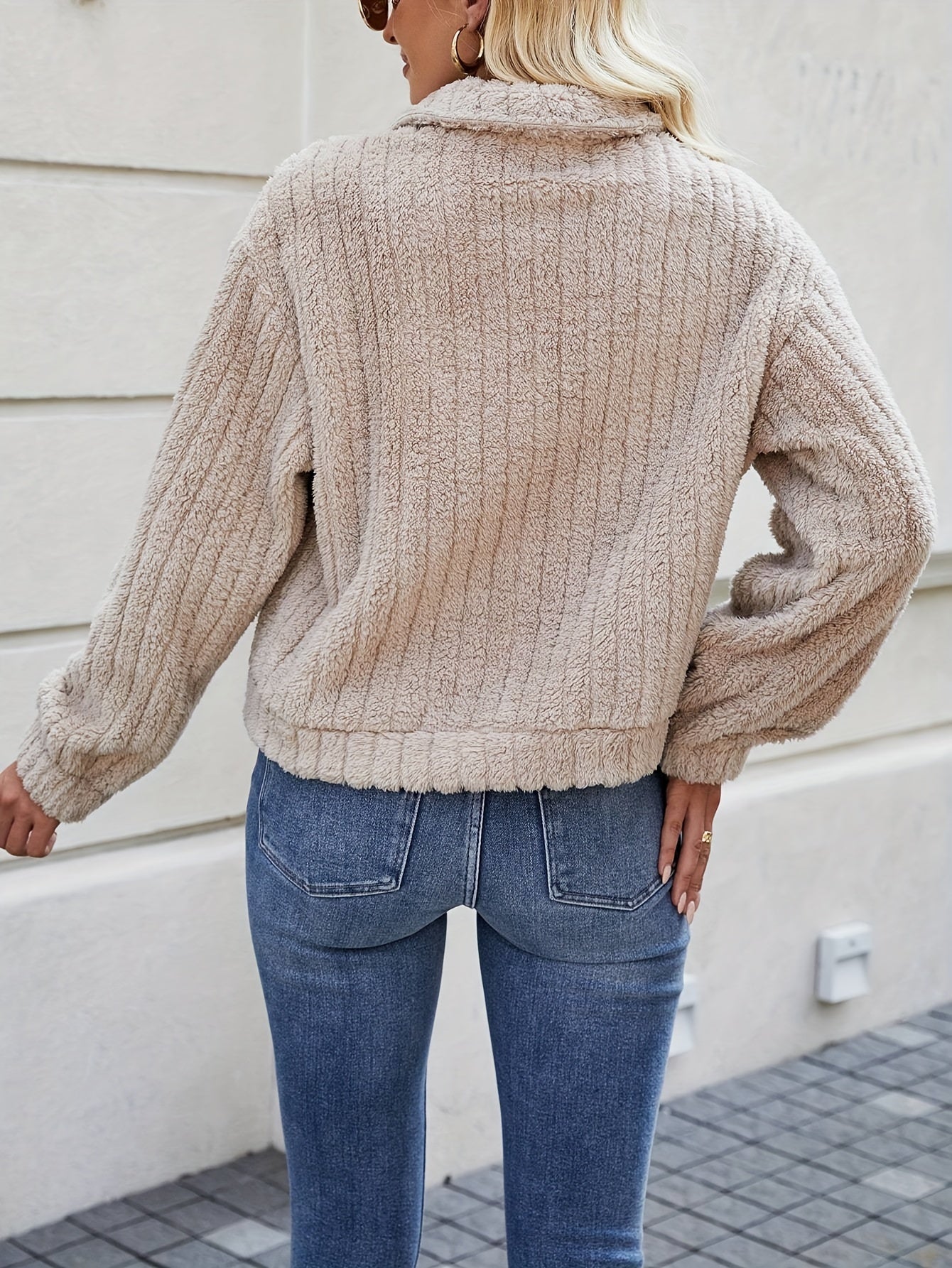 Fury Cardigan | Short | Button-Up | Cream Cardigan | Faux Fur Jacket Women-Fashion Nora