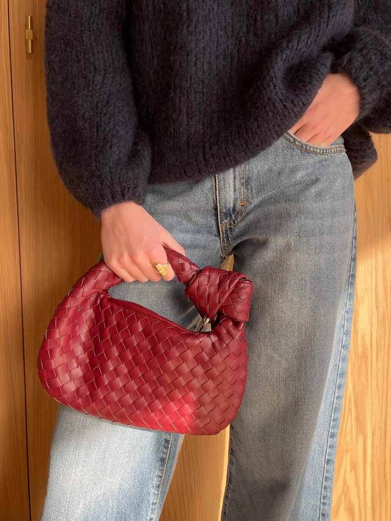 Handbag - Women's Small Fashion Woven Knot Bag-Fashion Nora