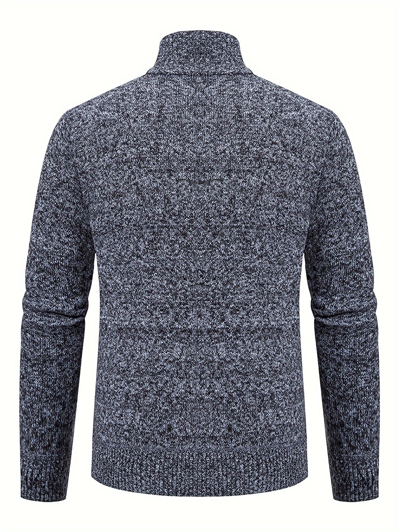 Knit Cardigan | Warm | High Neck | Zip Up Cardigan | Men's Cardigan-Fashion Nora