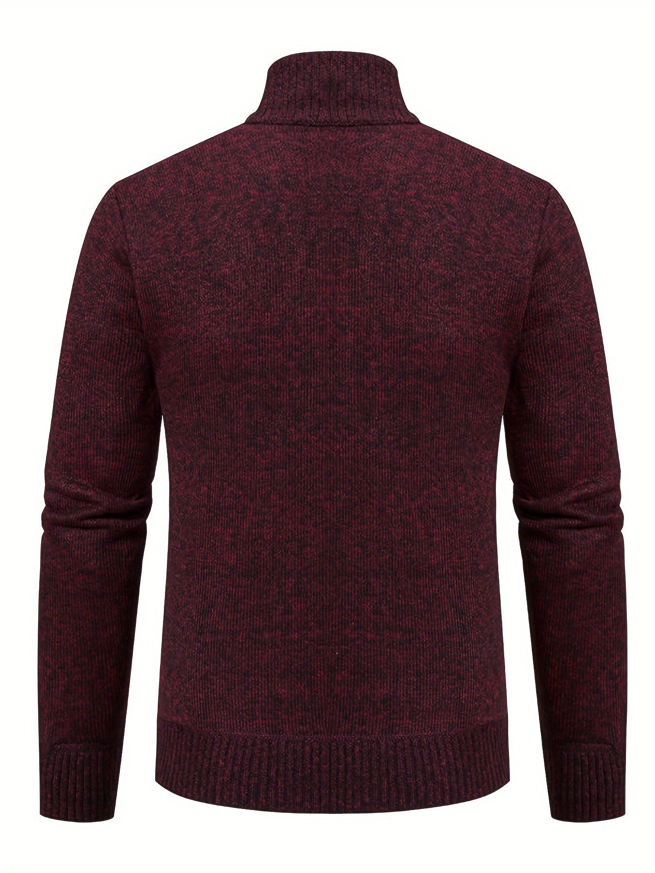 Knit Cardigan | Warm | High Neck | Zip Up Cardigan | Men's Cardigan-Fashion Nora