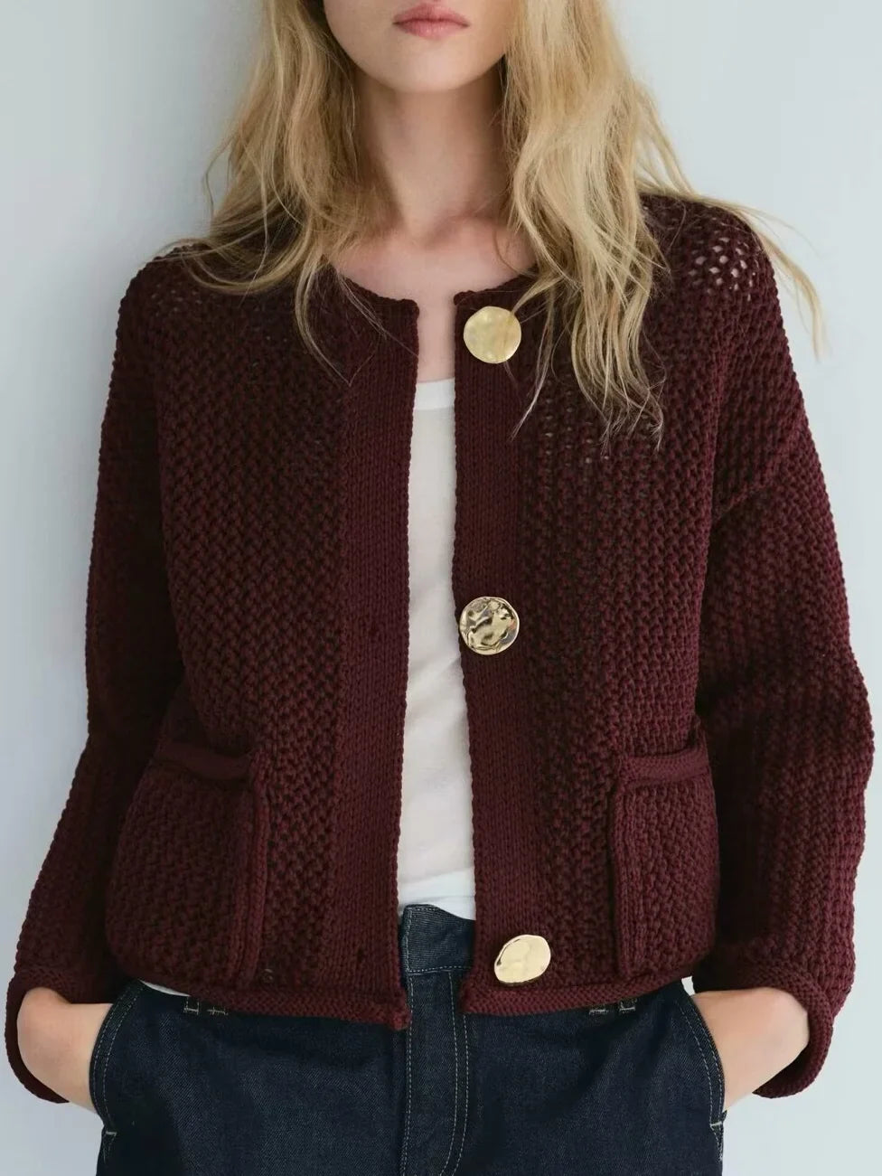 Knitted Cardigan | Warm | Button-up | Cardigan Jacket | Women's Cardigan-Fashion Nora