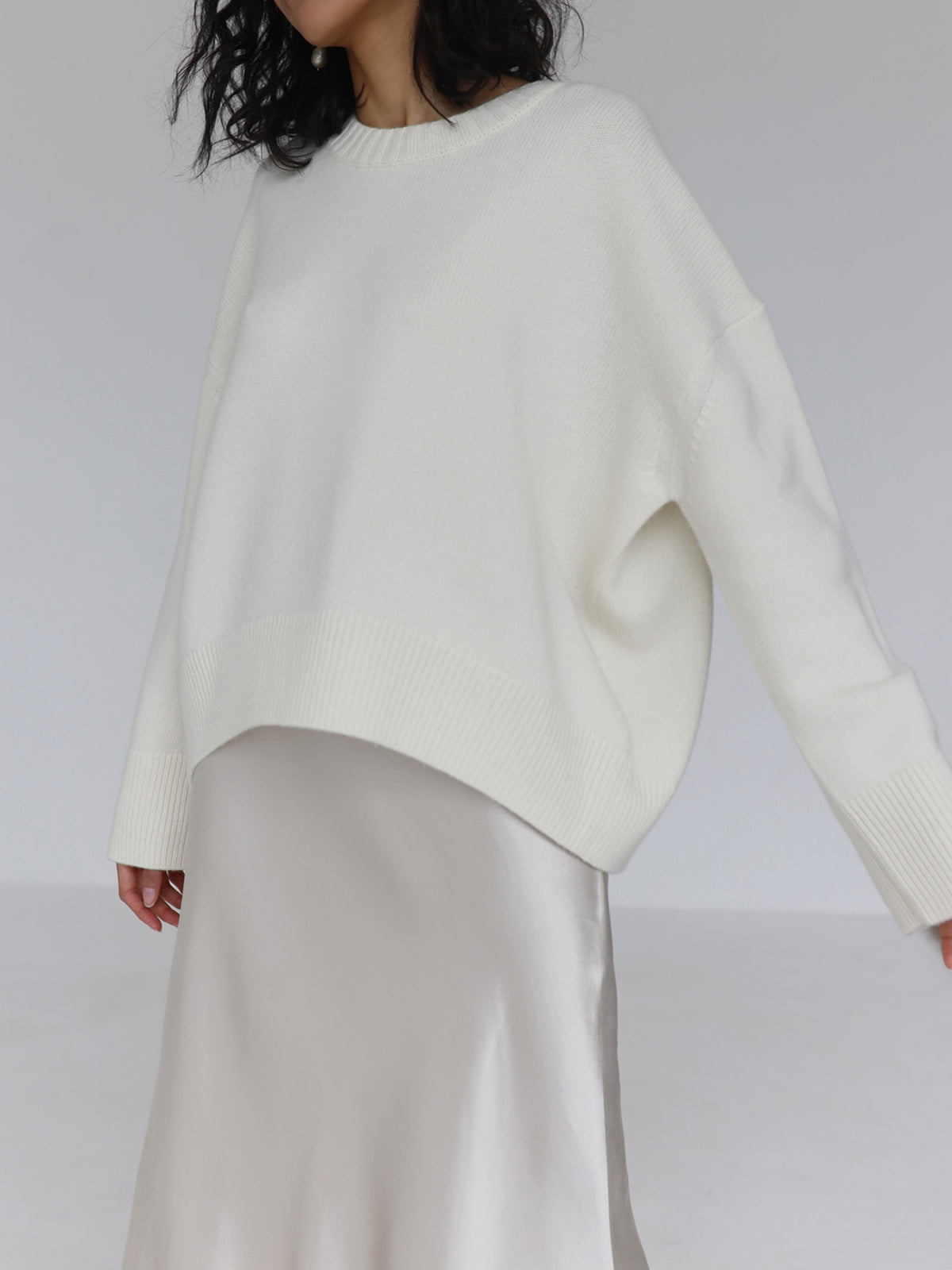 Knitted Sweater | Warm | Crew Neck | Oversized Sweater | Women's Knitwear-Fashion Nora