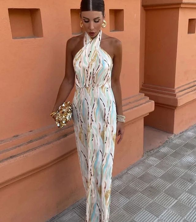 Laarni - Chic Halter Maxi Dress for Summer Fashion-Fashion Nora