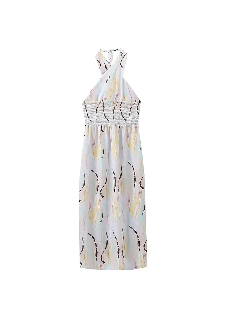 Laarni - Chic Halter Maxi Dress for Summer Fashion-Fashion Nora