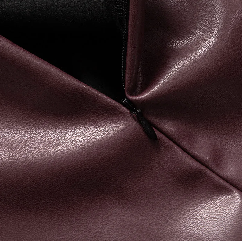 Leatherette Top - High Neck - Faux Leather - Sleeveless Top - Women's Clothing-Fashion Nora