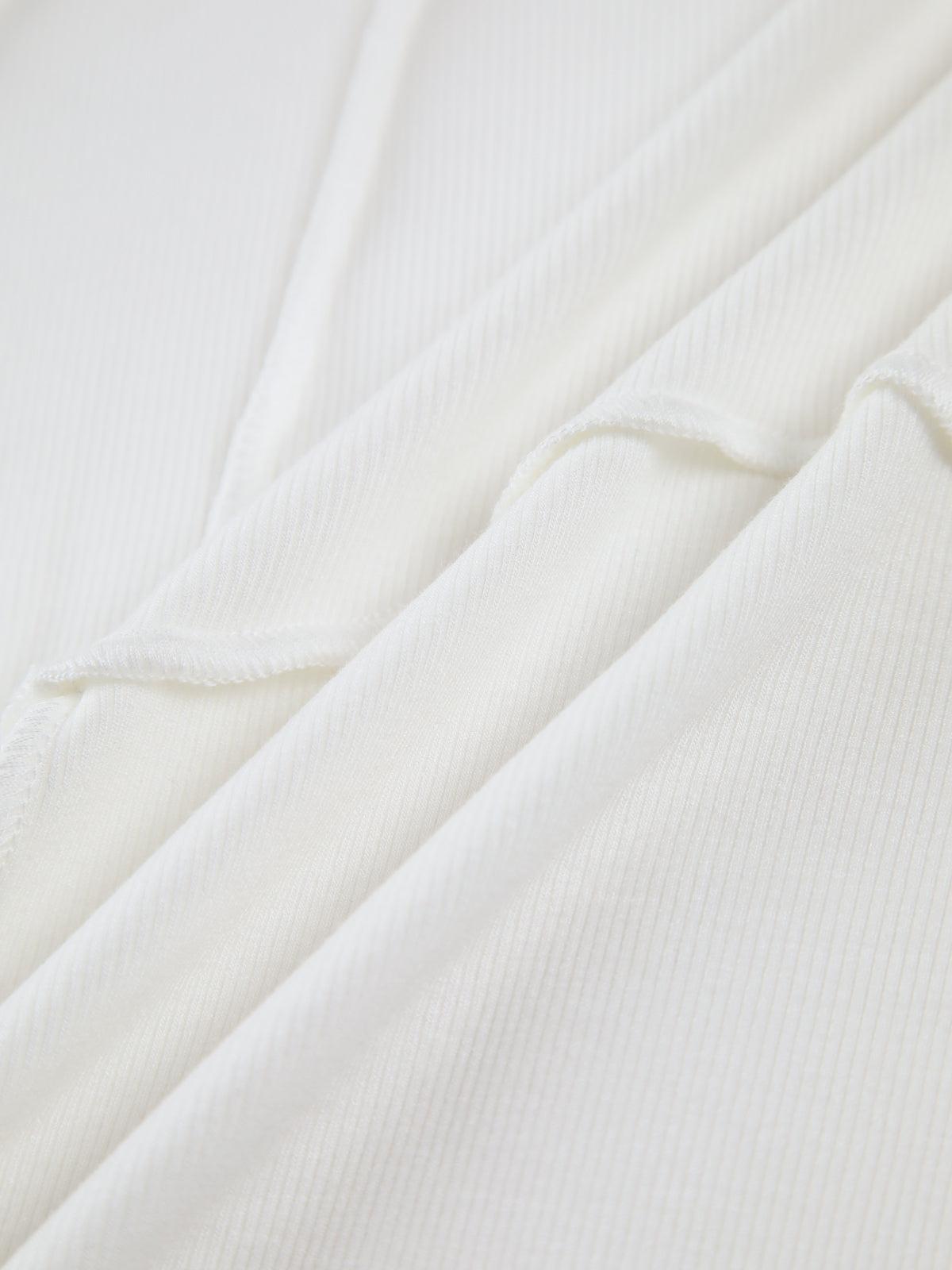 Long Sleeve Top | Ribbed | Slim Fit | Long Sleeve Shirt | Women's Clothing-Fashion Nora