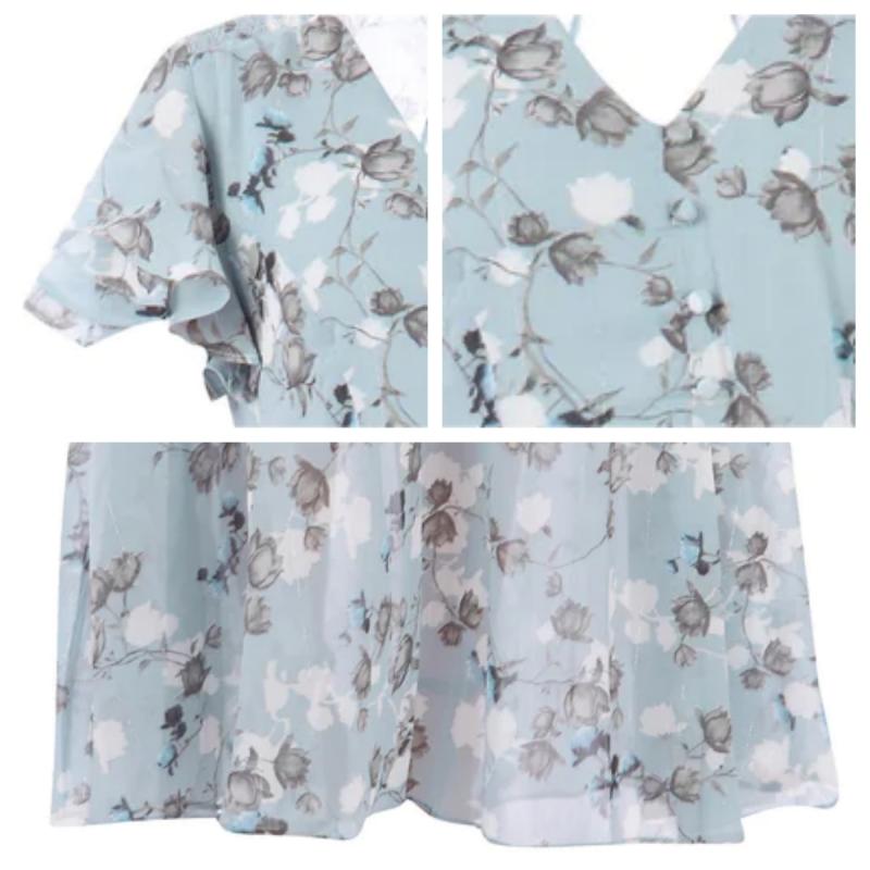 Maxi Dress | Flowy | Butterfly Sleeve | Floral Dress | Summer Dress-Fashion Nora