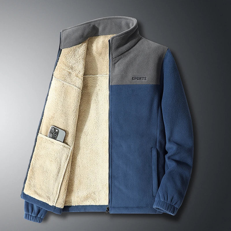 Men's Full Zip Fleece - Warm - Sport - Fleece Jacket - Men's Jackets-Fashion Nora