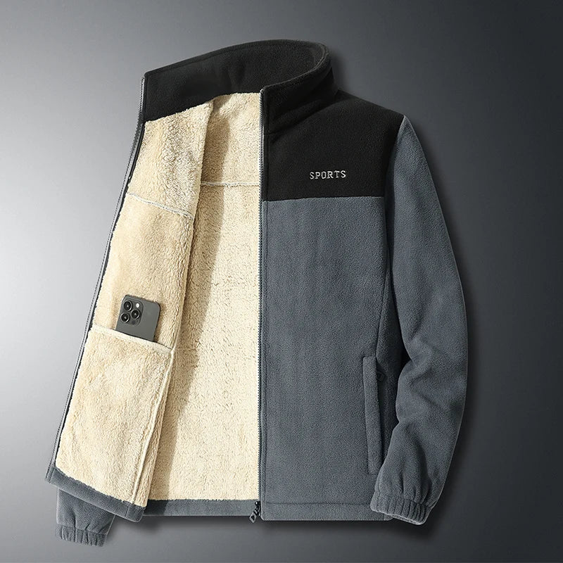 Men's Full Zip Fleece - Warm - Sport - Fleece Jacket - Men's Jackets-Fashion Nora