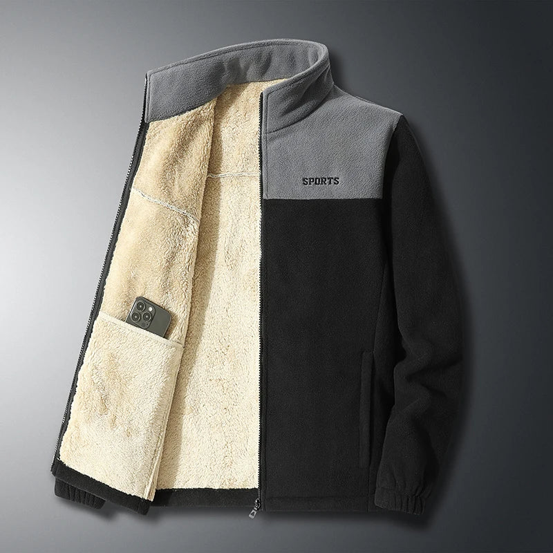 Men's Full Zip Fleece - Warm - Sport - Fleece Jacket - Men's Jackets-Fashion Nora