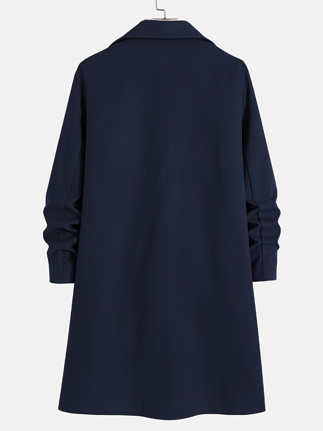 Men's Trench Coat - Wool Blend - Single Breasted - Wool Trench Coat - Men's Jackets-Fashion Nora