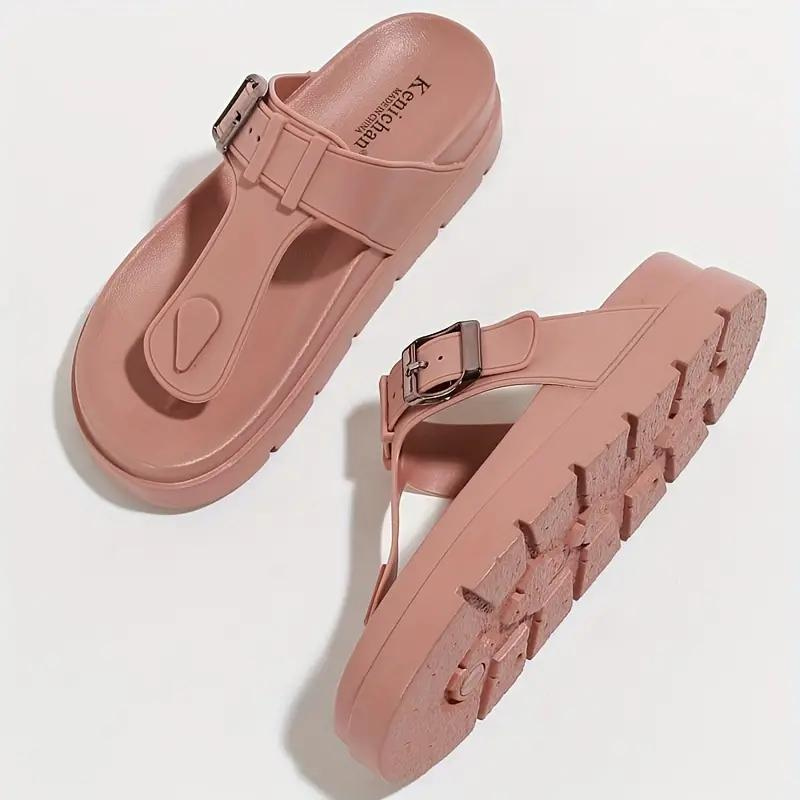 Orthopedic Sandals, Buckle Strap, Slip On, Flip Flops, Shoes for Summer-Fashion Nora