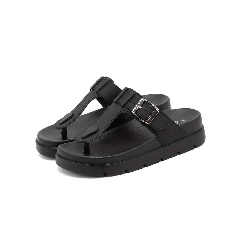 Orthopedic Sandals, Buckle Strap, Slip On, Flip Flops, Shoes for Summer-Fashion Nora