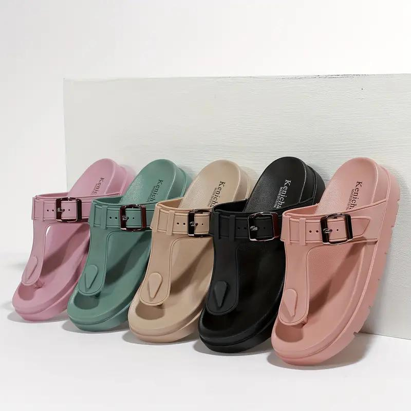 Orthopedic Sandals, Buckle Strap, Slip On, Flip Flops, Shoes for Summer-Fashion Nora