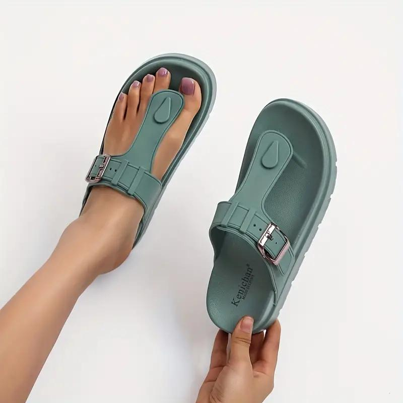 Orthopedic Sandals, Buckle Strap, Slip On, Flip Flops, Shoes for Summer-Fashion Nora