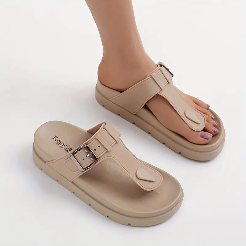 Orthopedic Sandals, Buckle Strap, Slip On, Flip Flops, Shoes for Summer-Fashion Nora