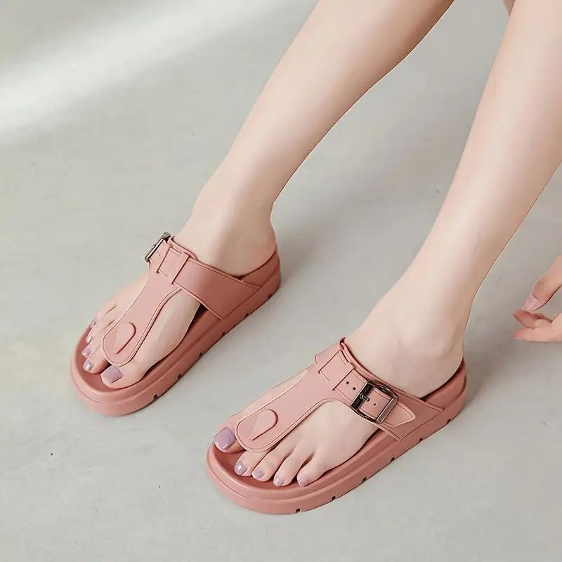 Orthopedic Sandals, Buckle Strap, Slip On, Flip Flops, Shoes for Summer-Fashion Nora