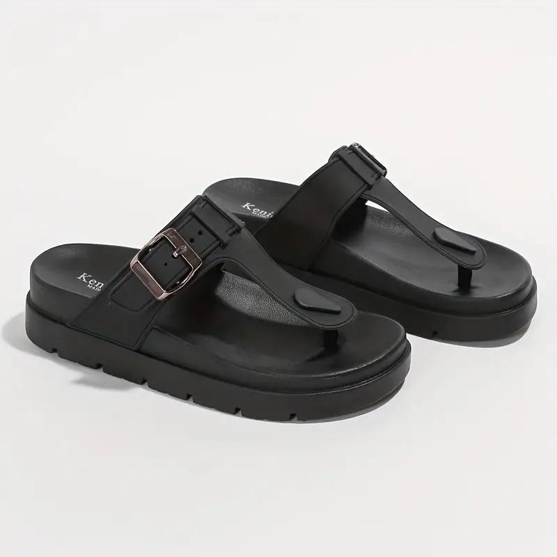 Orthopedic Sandals, Buckle Strap, Slip On, Flip Flops, Shoes for Summer-Fashion Nora