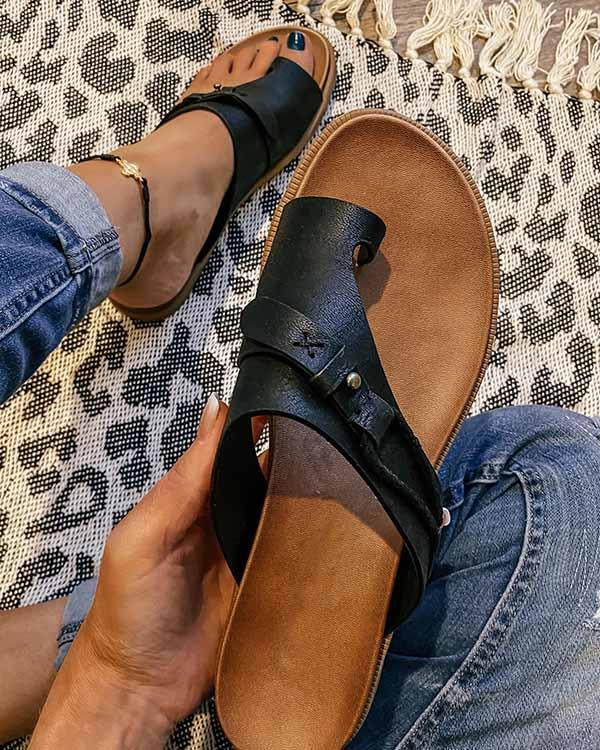 Orthopedic Sandals | Slip-On | Arch Fit | Flat Sandals | Women's Slides-Fashion Nora
