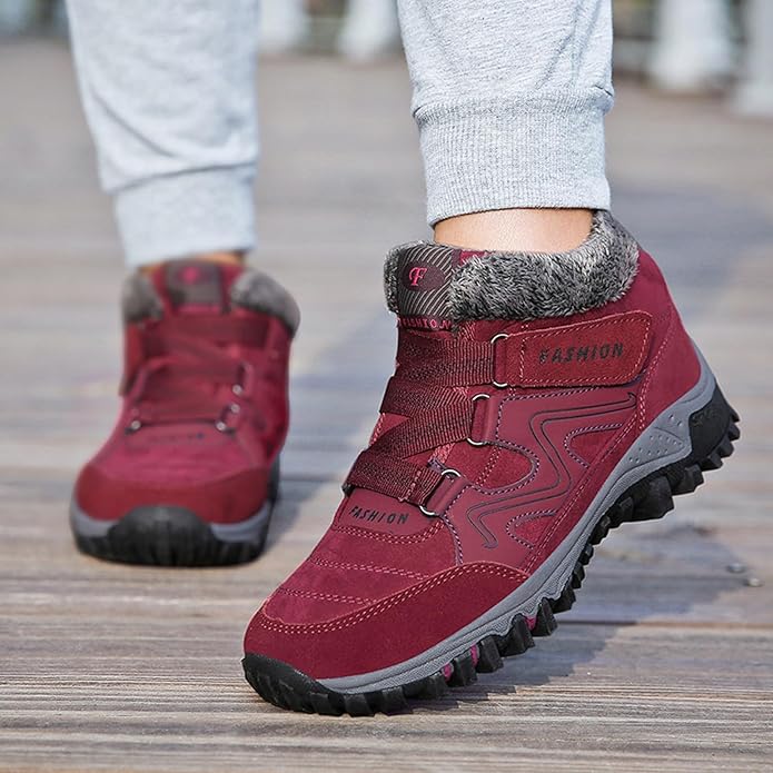 Orthopedic Shoes - Fur-Lined - Walking - Trekking Shoes - Winter Shoes Women-Fashion Nora