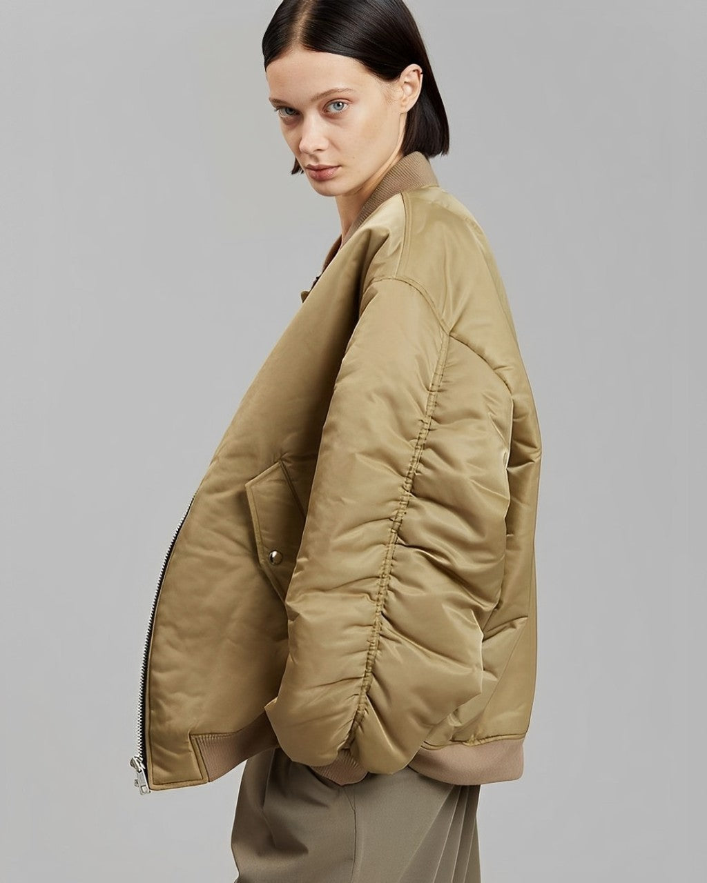 Oversized Jacket - Warm - Padded - Winter Bomber Jacket - Women's Jacket-Fashion Nora
