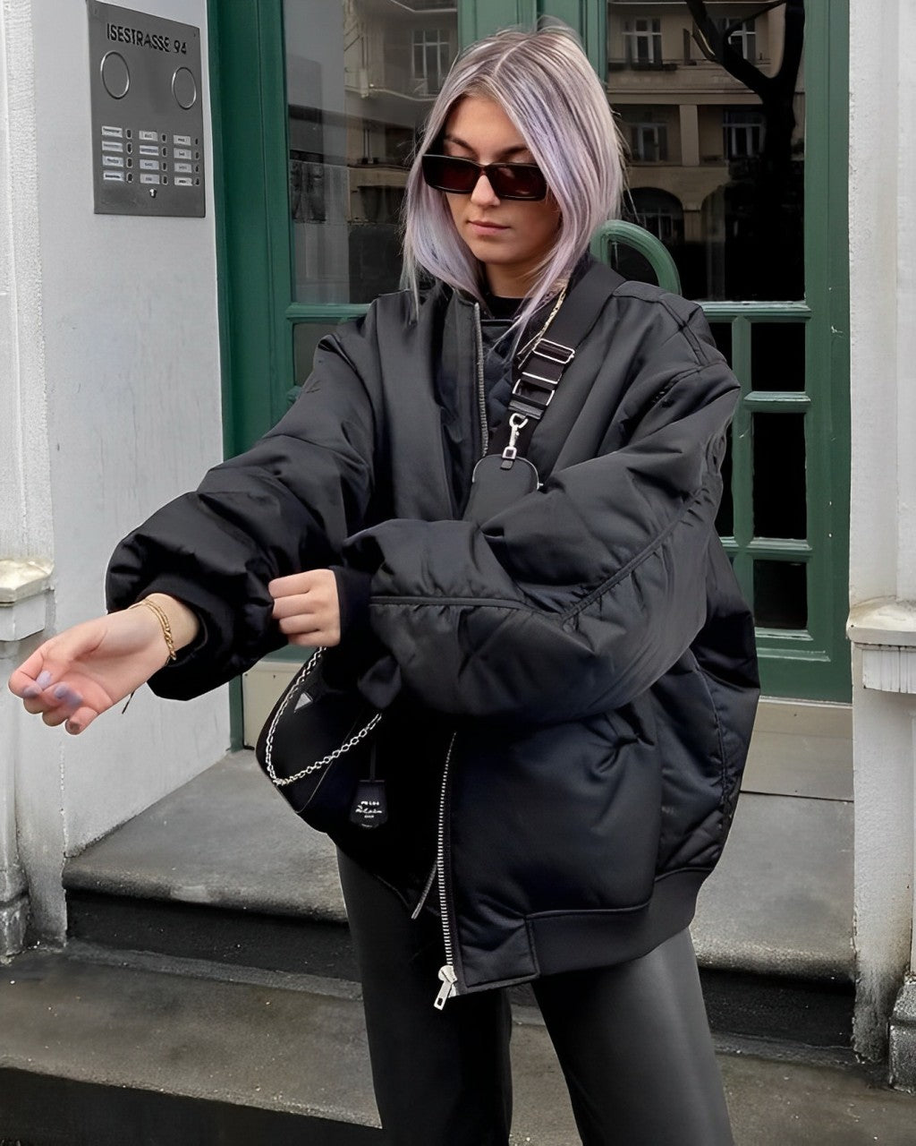 Oversized Jacket - Warm - Padded - Winter Bomber Jacket - Women's Jacket-Fashion Nora