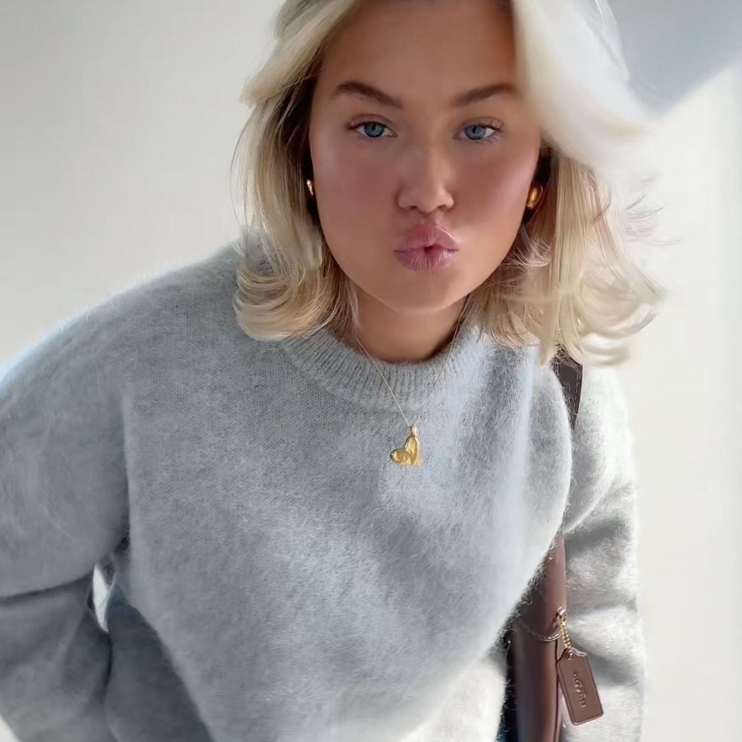 Oversized Sweater | Crew Neck | Fluffy | Pullover Sweater | Women's Knitwear-Fashion Nora